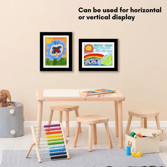 3Colors Kids Art Frames Magnetic Front Open Changeable Kids Frametory for Poster Photo Drawing Paintings Pictures Display Decor